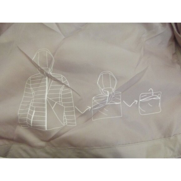 Time and Tru Puffer Jacket Womens 1X 16W 18W Solid Light Pink Zip Coat rem.hood - Picture 14 of 15